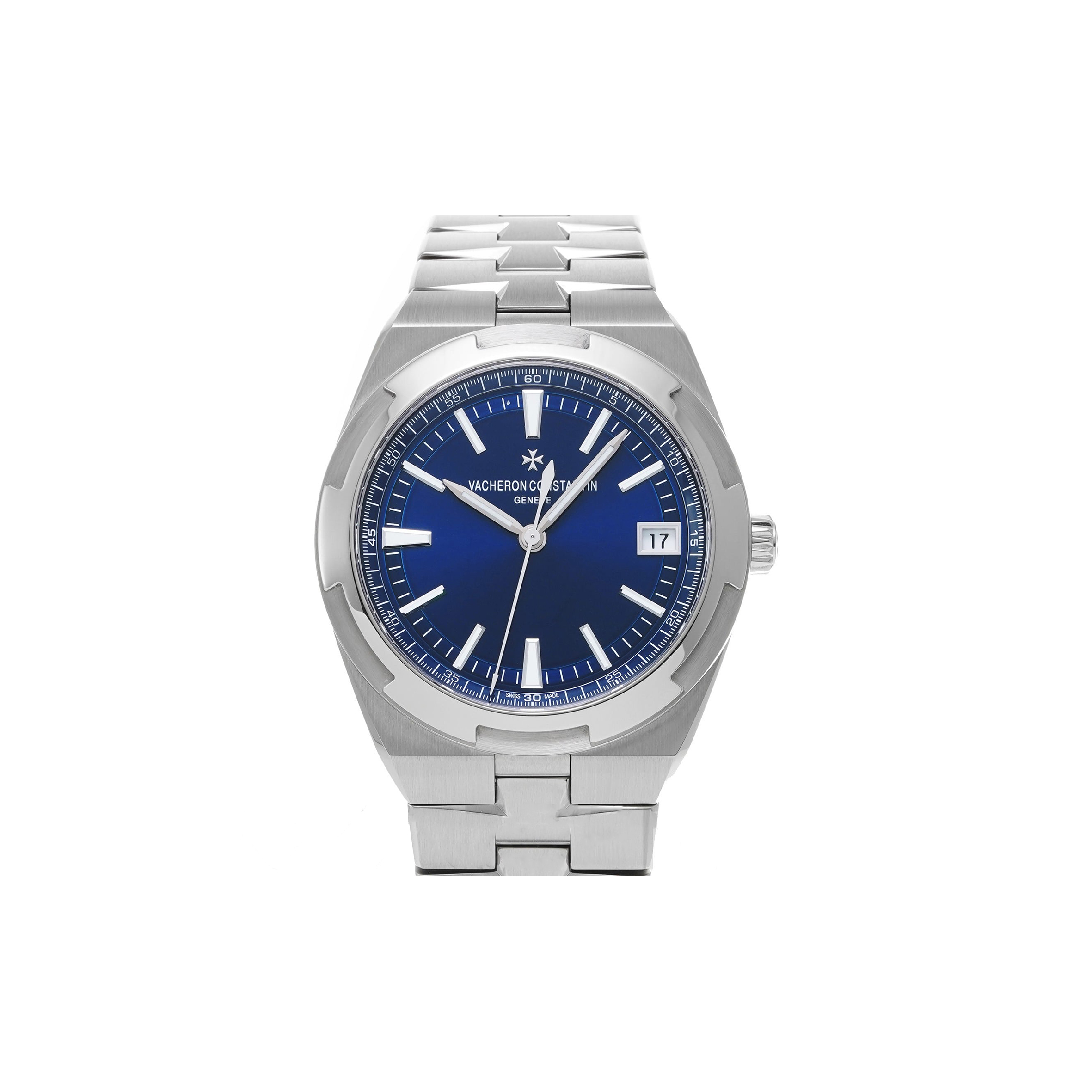 vacheron Co*sta*t*n overseas blue dial watch 4500v/110a-b128